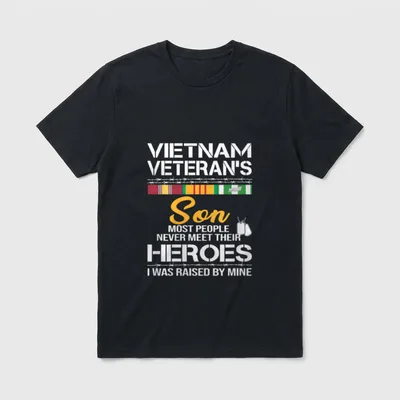 Military Family Vietnam Vet T-Shirt – Classic T-Shirt in Black