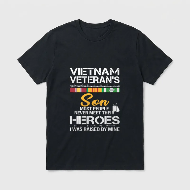 Military Family Vietnam Vet T-Shirt – Classic T-Shirt in Black