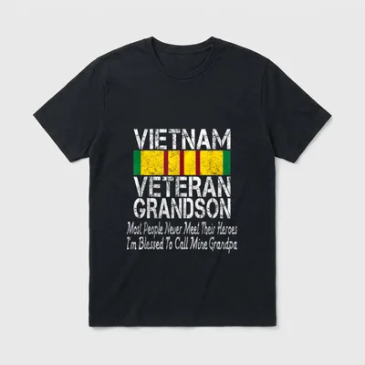 Vietnam Veteran Grandpa T-Shirt – Classic T-Shirt in Black