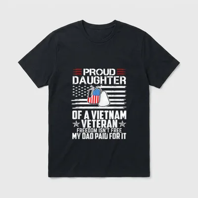 Vietnam Veteran Family Pride T-Shirt – Classic T-Shirt in Black