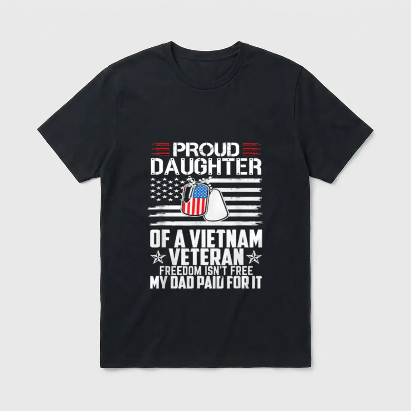 Vietnam Veteran Family Pride T-Shirt – Classic T-Shirt in Black