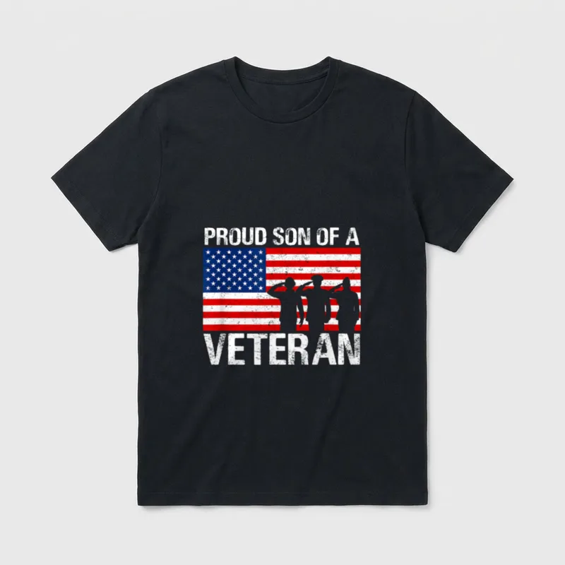 Military Family Son T-Shirt – Classic T-Shirt in Black