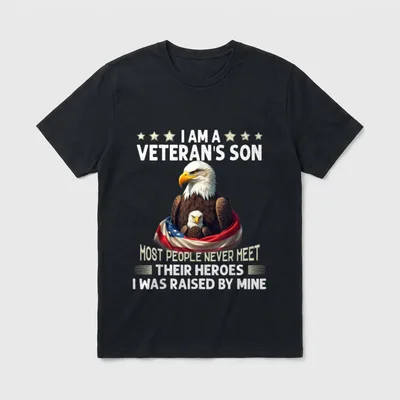 Veteran's Son Hero T-Shirt – Classic T-Shirt in Black