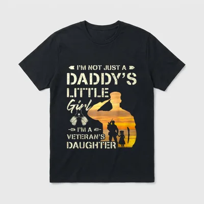 Military Dad Daughter T-Shirt – Classic T-Shirt in Black