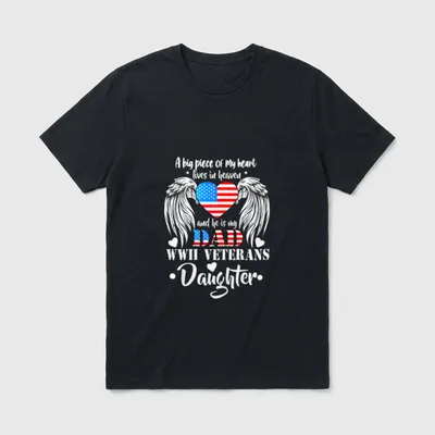 Veteran Dad Remembrance T-Shirt – Classic T-Shirt in Black