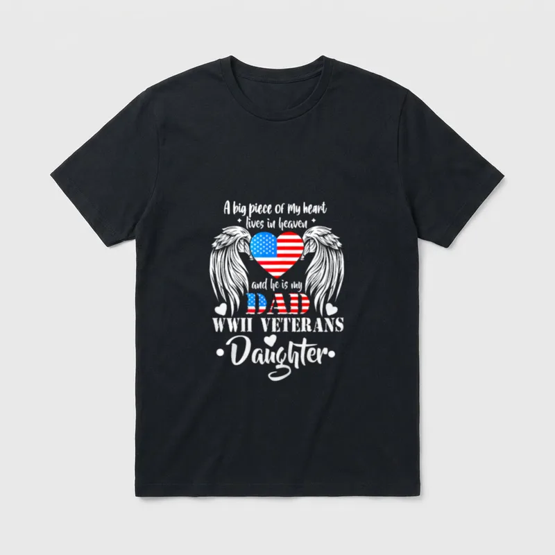 Veteran Dad Remembrance T-Shirt – Classic T-Shirt in Black