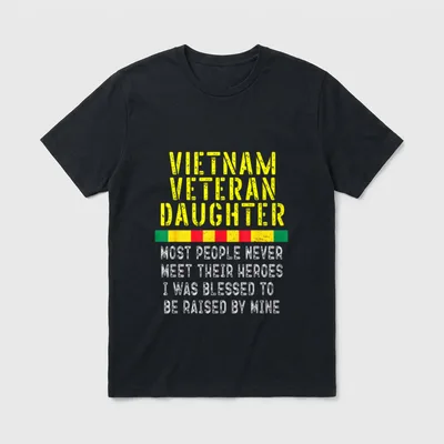 Raised By War Veteran T-Shirt – Classic T-Shirt in Black