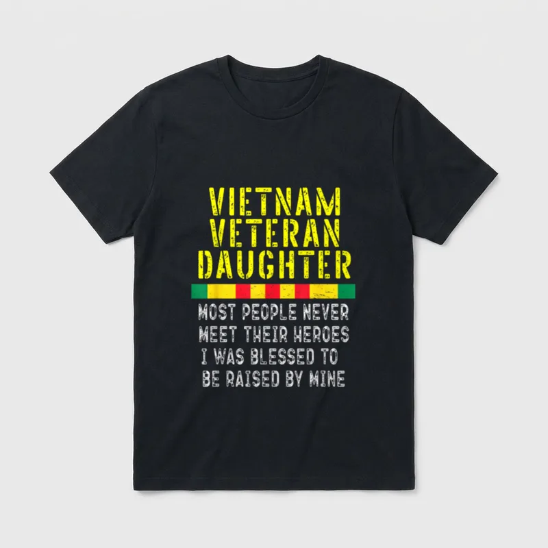 Raised By War Veteran T-Shirt – Classic T-Shirt in Black