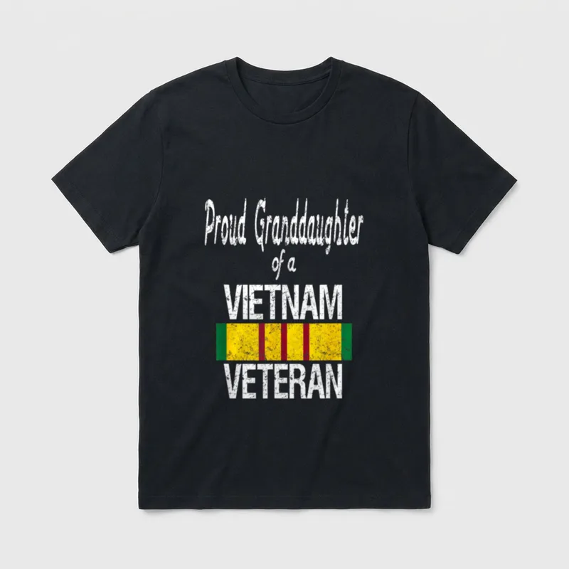 Military Family Granddaughter T-Shirt – Classic T-Shirt in Black