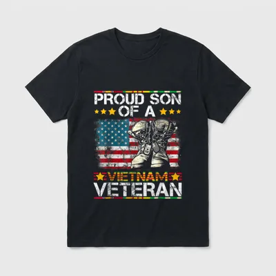 Vietnam Veteran Son T-Shirt – Classic T-Shirt in Black
