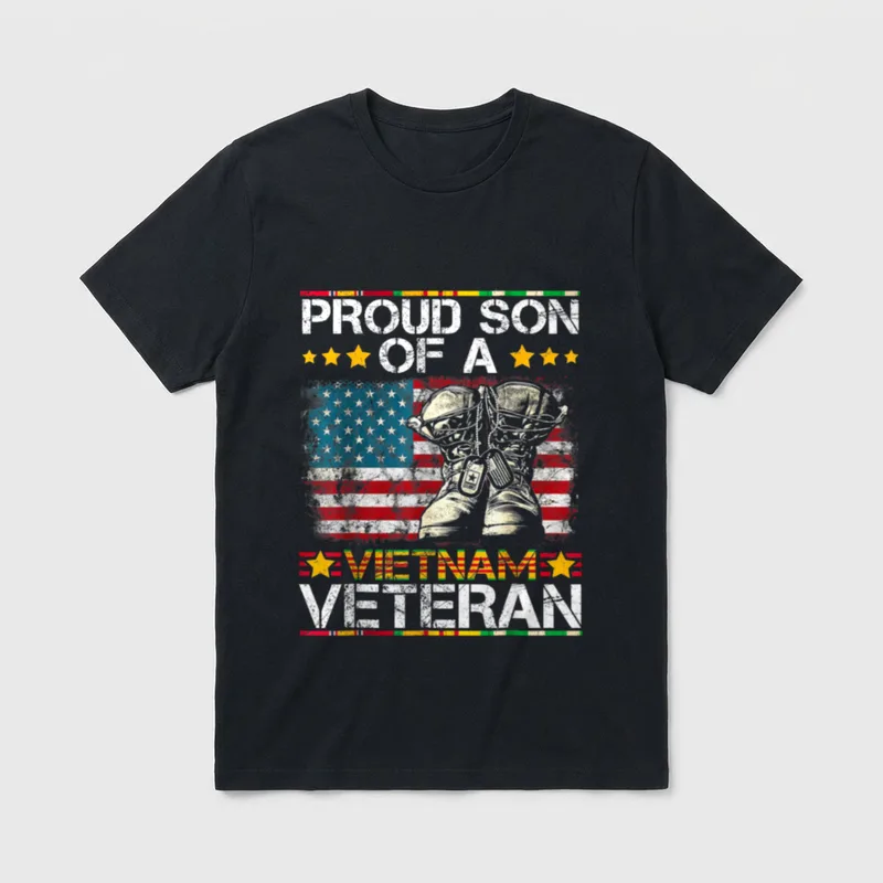 Vietnam Veteran Son T-Shirt – Classic T-Shirt in Black