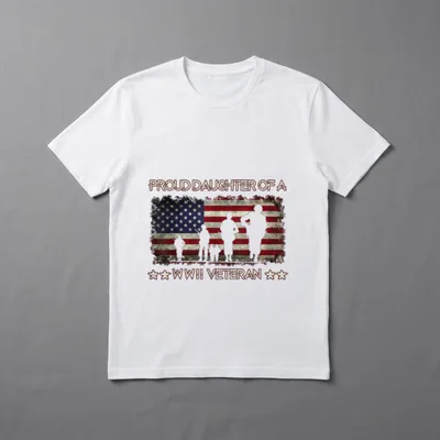 Military Family Proud Daughter T-Shirt – Classic T-Shirt in Black