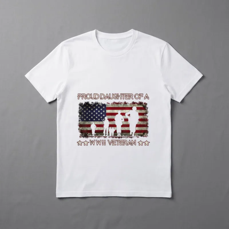 Military Family Proud Daughter T-Shirt – Classic T-Shirt in Black