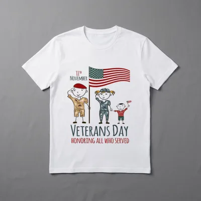 Military Family Veterans Day T-Shirt – Classic T-Shirt in Black