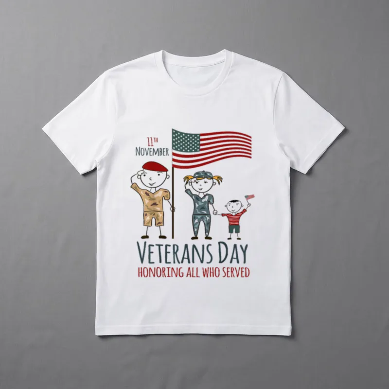 Military Family Veterans Day T-Shirt – Classic T-Shirt in Black