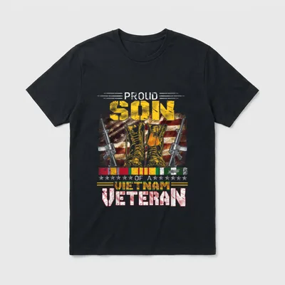 Vietnam Vet Family T-Shirt – Classic T-Shirt in Black