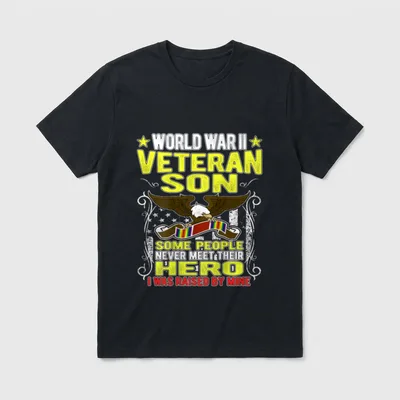 Proud Military Son T-Shirt – Classic T-Shirt in Black
