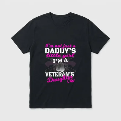 Military Daddy's Daughter T-Shirt – Classic T-Shirt in Black