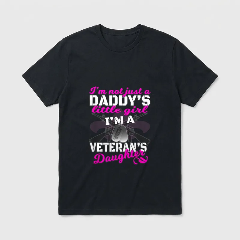 Military Daddy's Daughter T-Shirt – Classic T-Shirt in Black