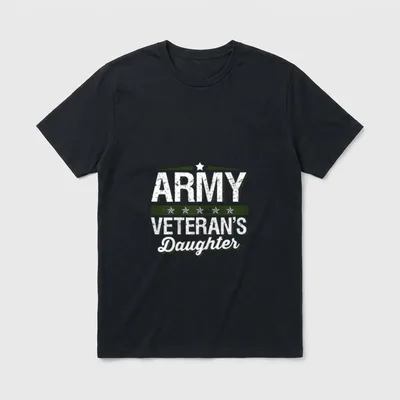 Army Veteran's Daughter T-Shirt – Classic T-Shirt in Black