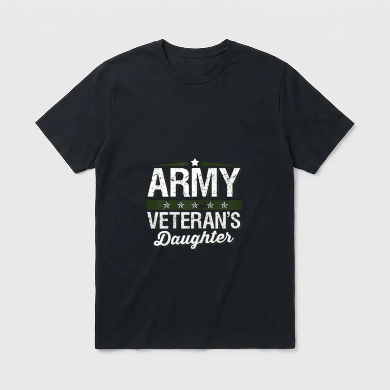 Army Veteran's Daughter T-Shirt – Classic T-Shirt in Black