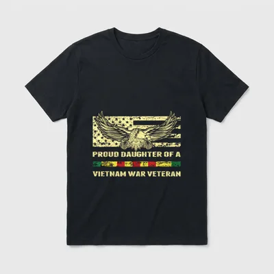 Military Daughter Vietnam Vet T-Shirt – Classic T-Shirt in Black