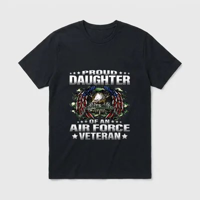 Military Vet's Daughter Pride T-Shirt – Classic T-Shirt in Black