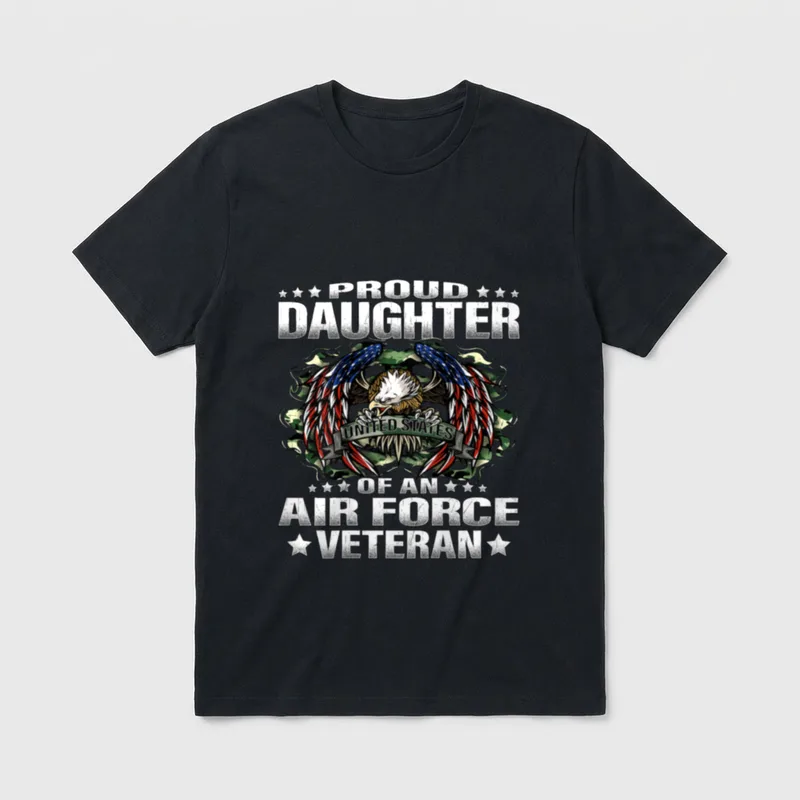 Military Vet's Daughter Pride T-Shirt – Classic T-Shirt in Black