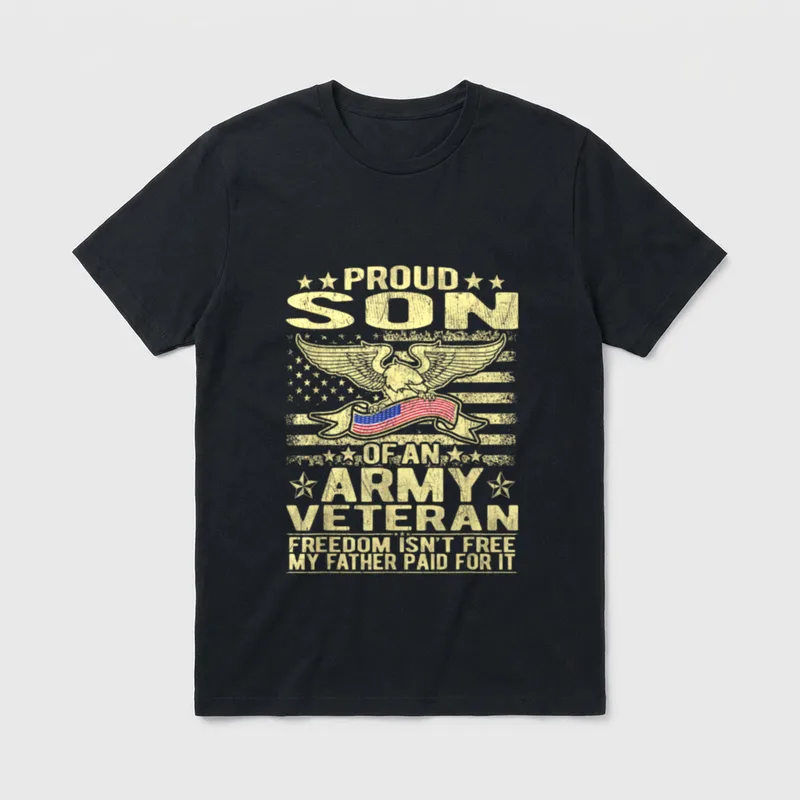Army Veteran's Son T-Shirt – Classic T-Shirt in Black