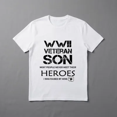 WWII Veteran Son T-Shirt – Classic T-Shirt in Black