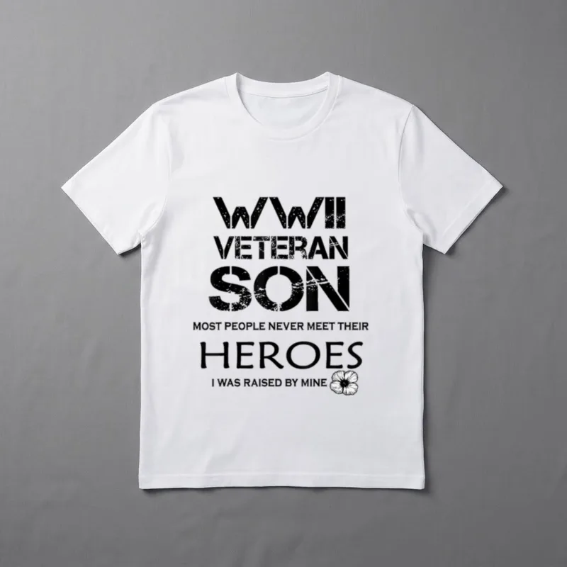 WWII Veteran Son T-Shirt – Classic T-Shirt in Black