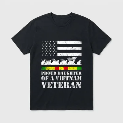 Proud Daughter of a Vietnam Day T-Shirt – Classic T-Shirt in Black