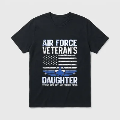 Veterans Day Daughter T-Shirt – Classic T-Shirt in Black