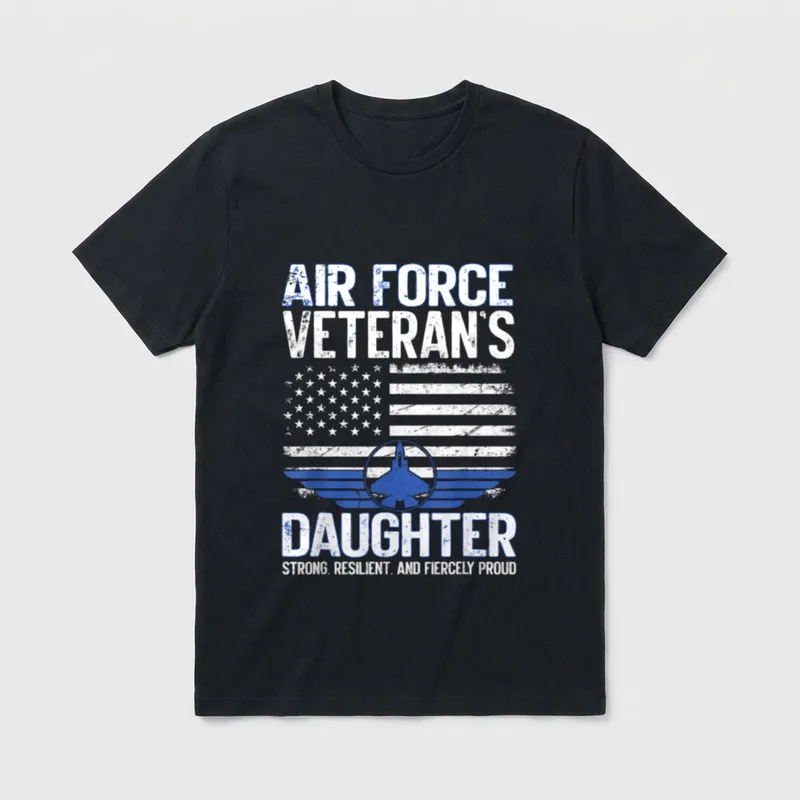 Veterans Day Daughter T-Shirt – Classic T-Shirt in Black