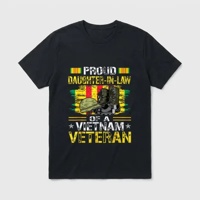 Vietnam War Veteran Family T-Shirt – Classic T-Shirt in Black