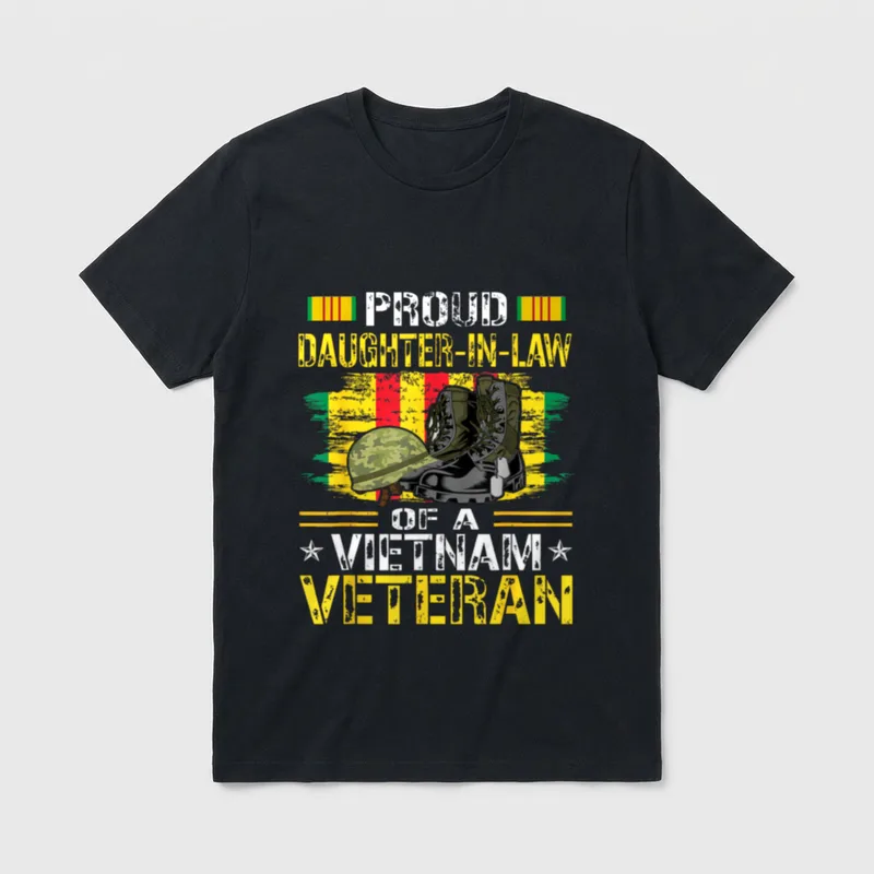 Vietnam War Veteran Family T-Shirt – Classic T-Shirt in Black