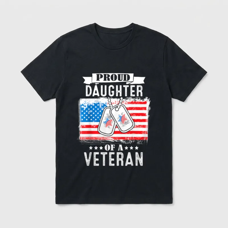 Military Family Veterans Support T-Shirt – Classic T-Shirt in Black