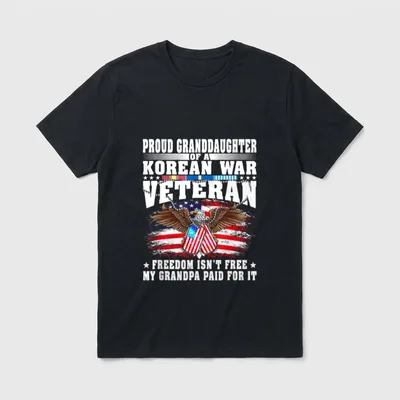 Korean War Veteran Family T-Shirt – Classic T-Shirt in Black