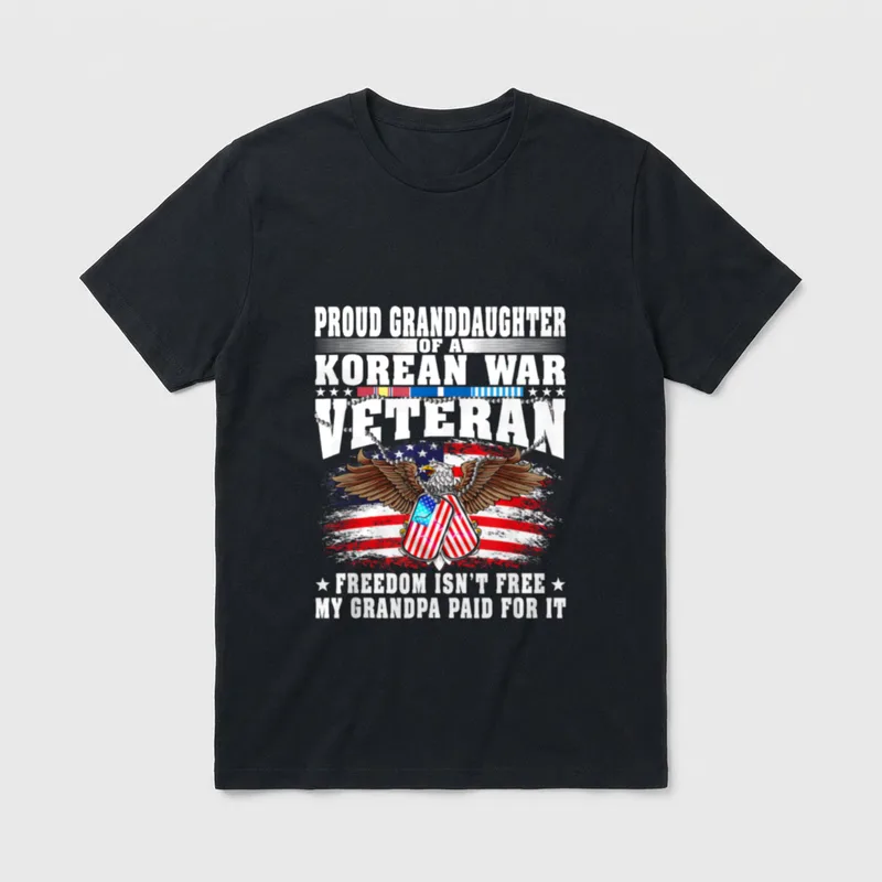 Korean War Veteran Family T-Shirt – Classic T-Shirt in Black