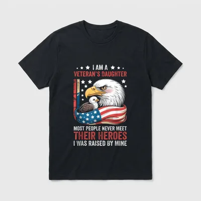 Veterans Daughter Hero T-Shirt – Classic T-Shirt in Black