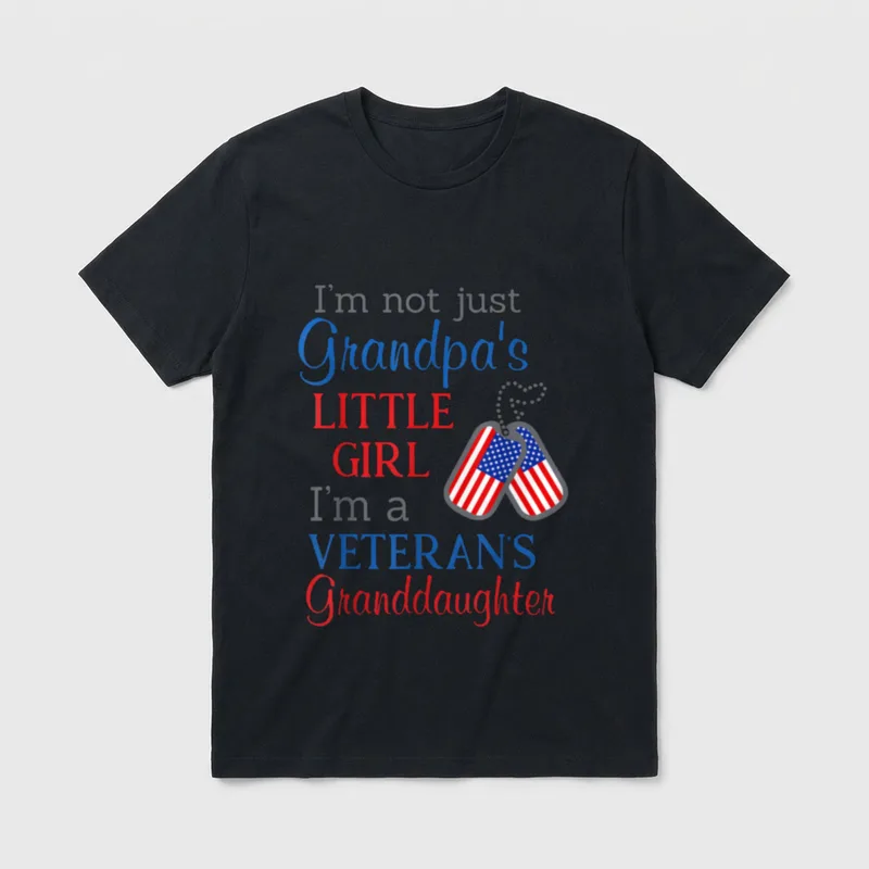Military Granddaughter Pride T-Shirt – Classic T-Shirt in Black