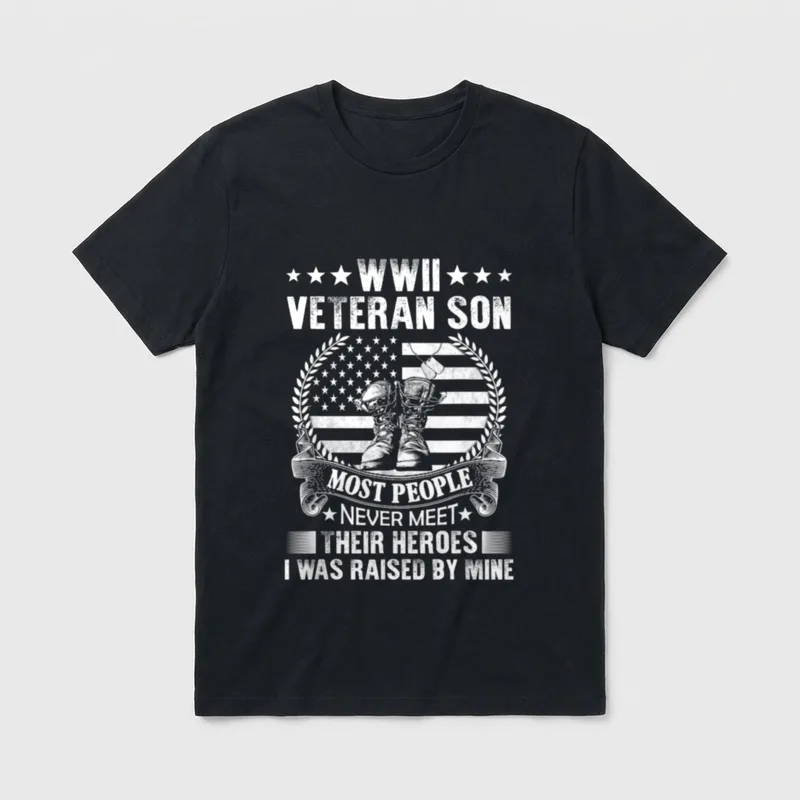 Veteran Son Honor Respect T-Shirt – Classic T-Shirt in Black