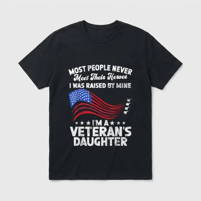 Military Granddaughter Memorial Day T-Shirt – Classic T-Shirt in Black