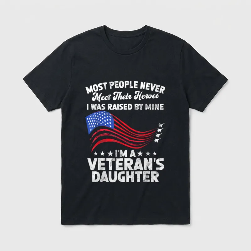 Military Granddaughter Memorial Day T-Shirt – Classic T-Shirt in Black