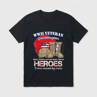 Veteran Family Heritage T-Shirt – Classic T-Shirt in Black