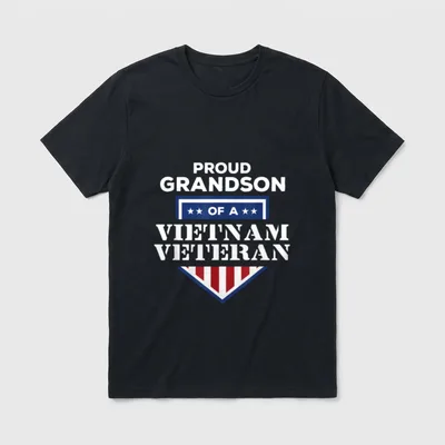 Support Vietnam Veterans Family T-Shirt – Classic T-Shirt in Black