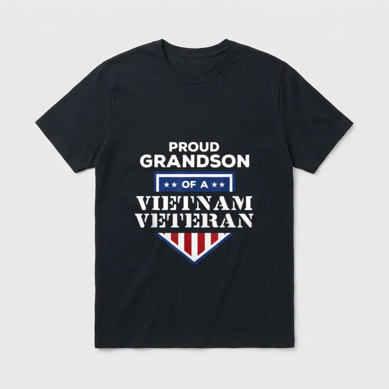 Support Vietnam Veterans Family T-Shirt – Classic T-Shirt in Black