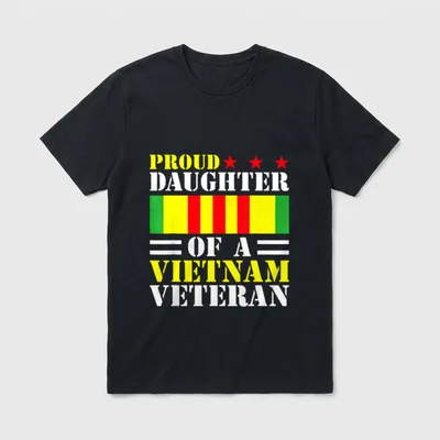 Vietnam Vet Daughter Patriotic T-Shirt – Classic T-Shirt in Black