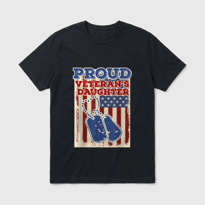 Veterans Daughter Apparel T-Shirt – Classic T-Shirt in Black