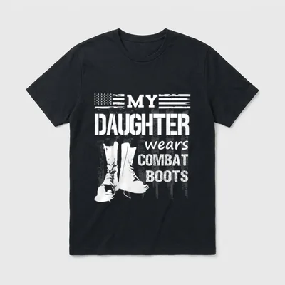 Proud Military Parent Veteran T-Shirt – Classic T-Shirt in Black
